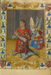 Simon de Varie Kneeling in Prayer